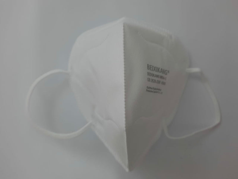 Cubrebocas KN95 blanco.  Caja con 40 piezas.