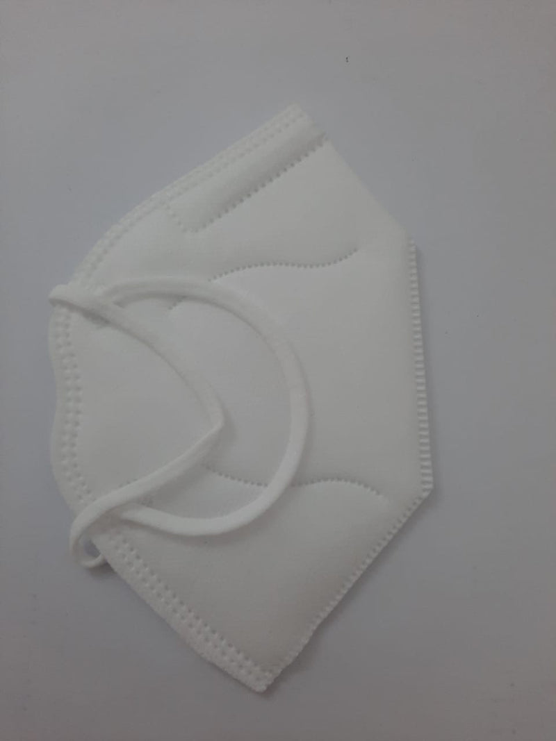 Cubrebocas KN95 blanco.  Caja con 40 piezas.