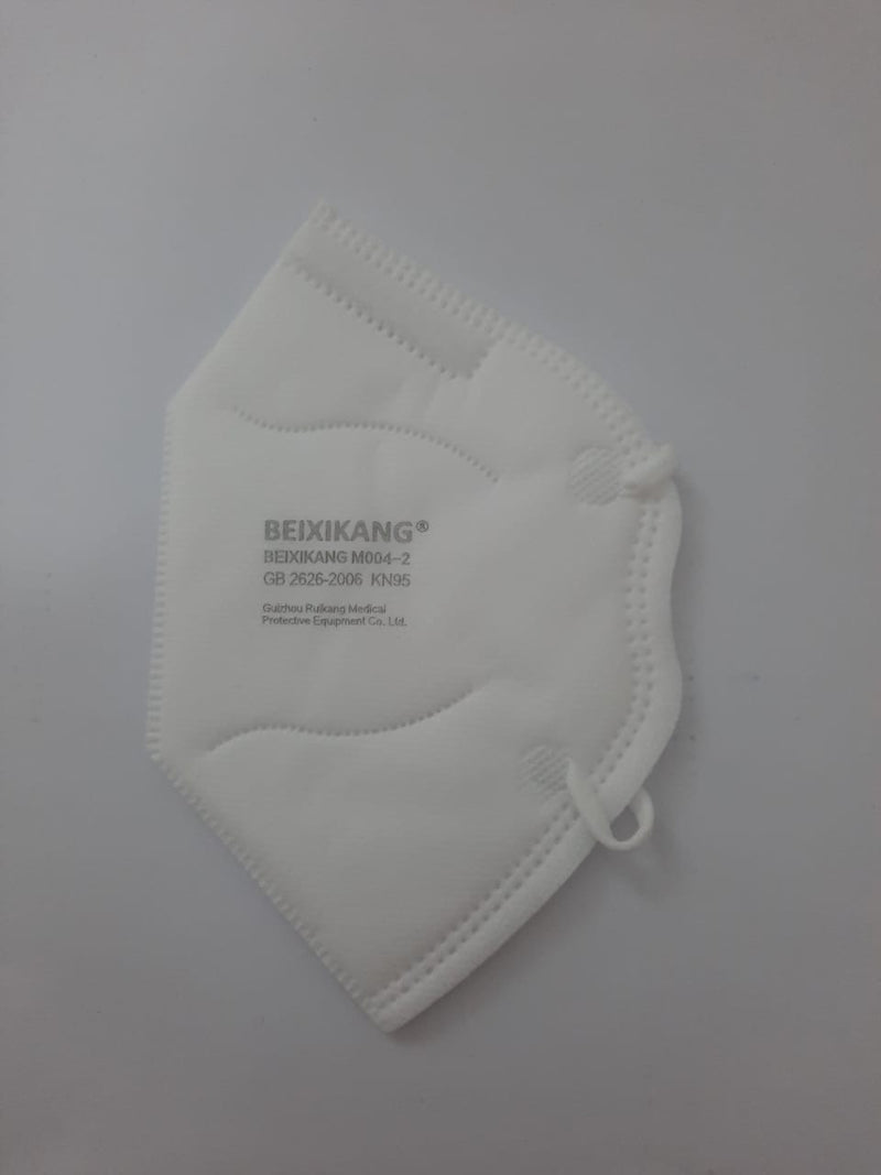 Cubrebocas KN95 blanco.  Caja con 40 piezas.