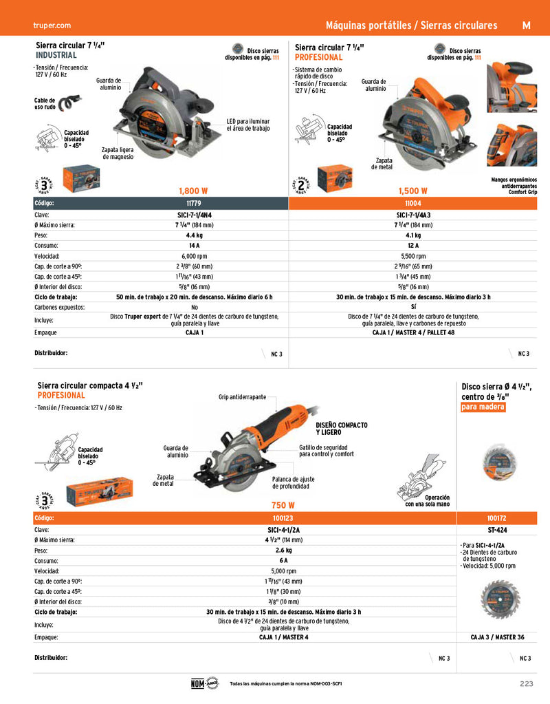 Disco sierra p/aluminio 10', 100d, centro 5/8',Expert