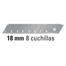Cuchillas de repuesto para cutter de 18mm, 50 piezas, Expert
