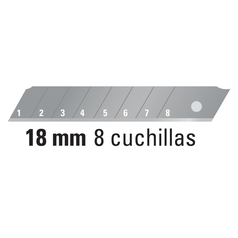 Cuchillas de repuesto para cutter de 18mm, 50 piezas, Expert