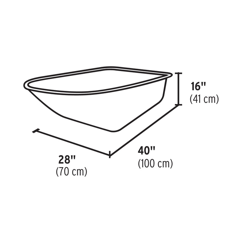 Carretilla 8 ft3, llanta imponchable