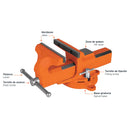 Tornillos de banco tipo Europeo, hierro nodular, 6'