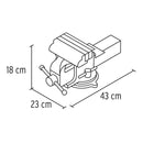 Tornillos de banco tipo Europeo, hierro nodular, 8'