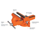 Tornillos de banco tipo Europeo, hierro nodular, 8'