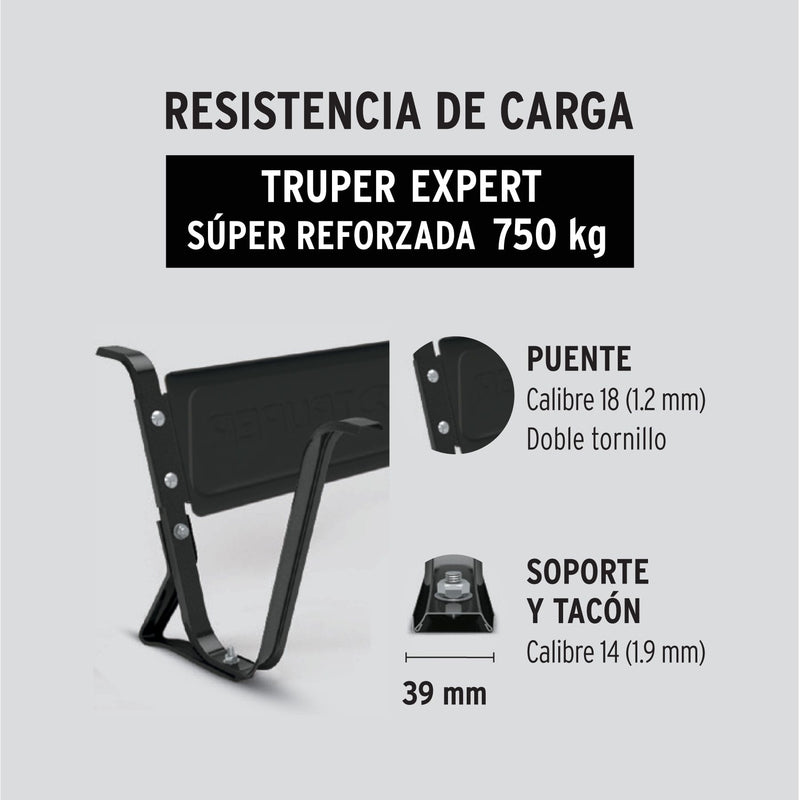 Carretilla 5.5 ft3, súper reforzada,Truper Expert