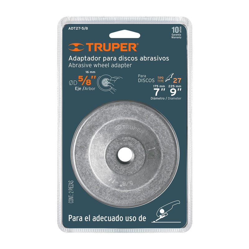 Adaptador para discos tipo 42, rosca 5/8-11 NC, de 7-9'
