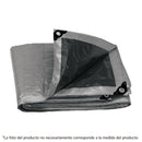 Lona reforzada, 3 x 5 m, gris