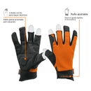 Guantes para mecánico, alta sensibilidad