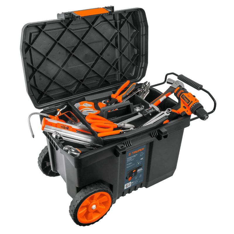 Caja herramienta, plástica, 23', con ruedas