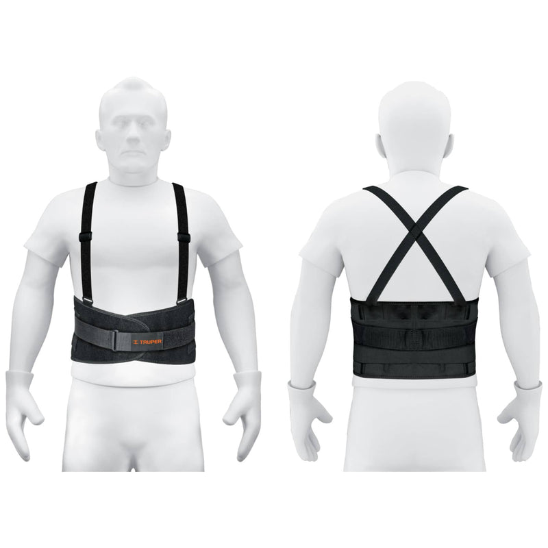 Faja con tirantes ajustables, tercer cinturón, extra grande