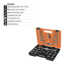 Juego de machuelos y tarrajas, 40 piezas