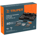 Juego de machuelos y tarrajas, 60 piezas