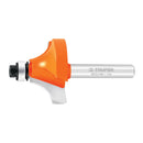 Broca para router, redondeado con moldura, 1' con balero