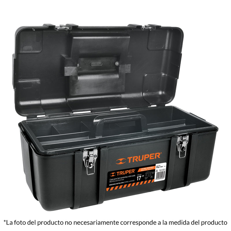 Caja para herramienta, plástica de 23', industrial