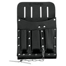 Porta herramientas de cuero, 11 compartimentos