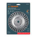 Carda trenzado fino, 6 X 5/8' para esmeril