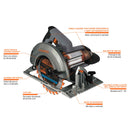 Sierra circular 7-1/4', industrial, 1800 W