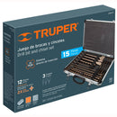 Juego de brocas y cinceles SDS plus, 15 piezas