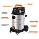 Aspiradora acero inoxidable, 8 galones