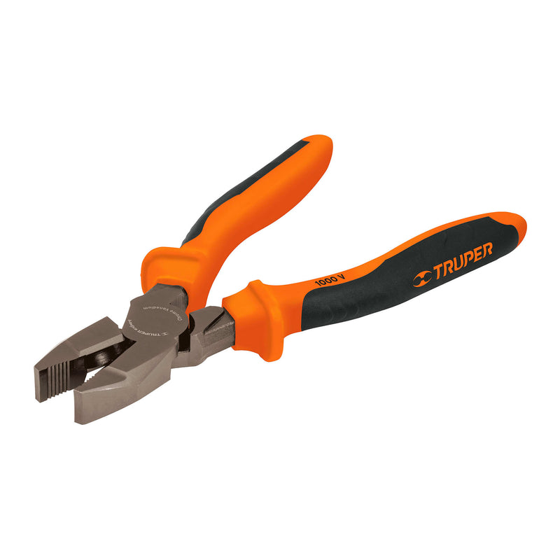 Pinza de electricista profesional, 8', mango comfort grip