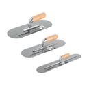 Llana, mango madera, canto redondo, 18 remaches, 24'