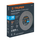 Piedra para esmeril 10 X 1-1/4', óxido de aluminio, grano 36