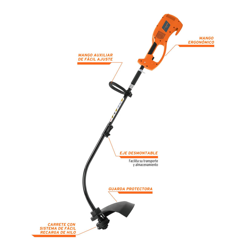 Desbrozadora eléctrica 600 W mango 'D', 15' de corte