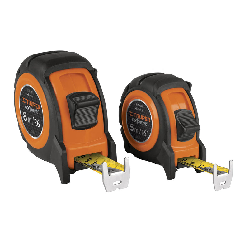 Flexómetro industrial, 8 m, cinta 25 mm