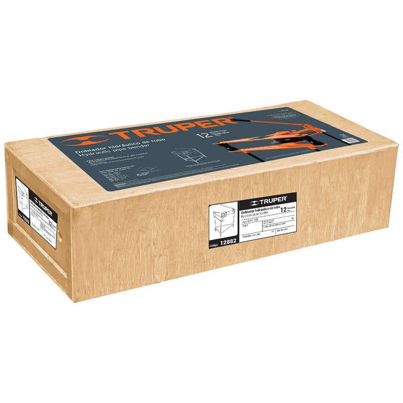 Doblador de tubo hidráulico, 12 toneladas, horizontal