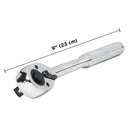 Matraca liberación rápida, cabeza de pera, cuadro 1/2'