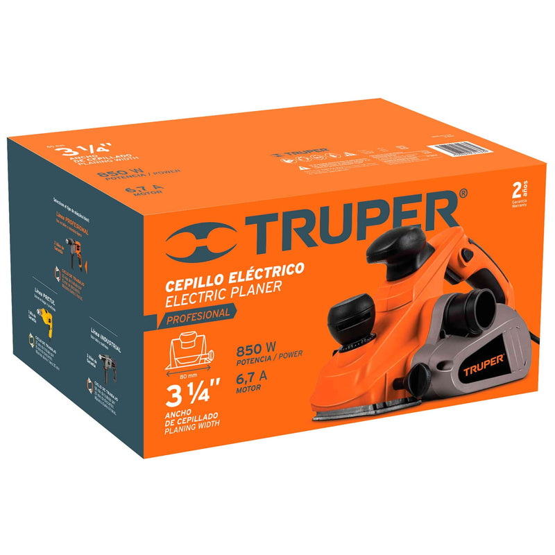 Cepillo eléctrico, 3-1/4', profesional, 850 W