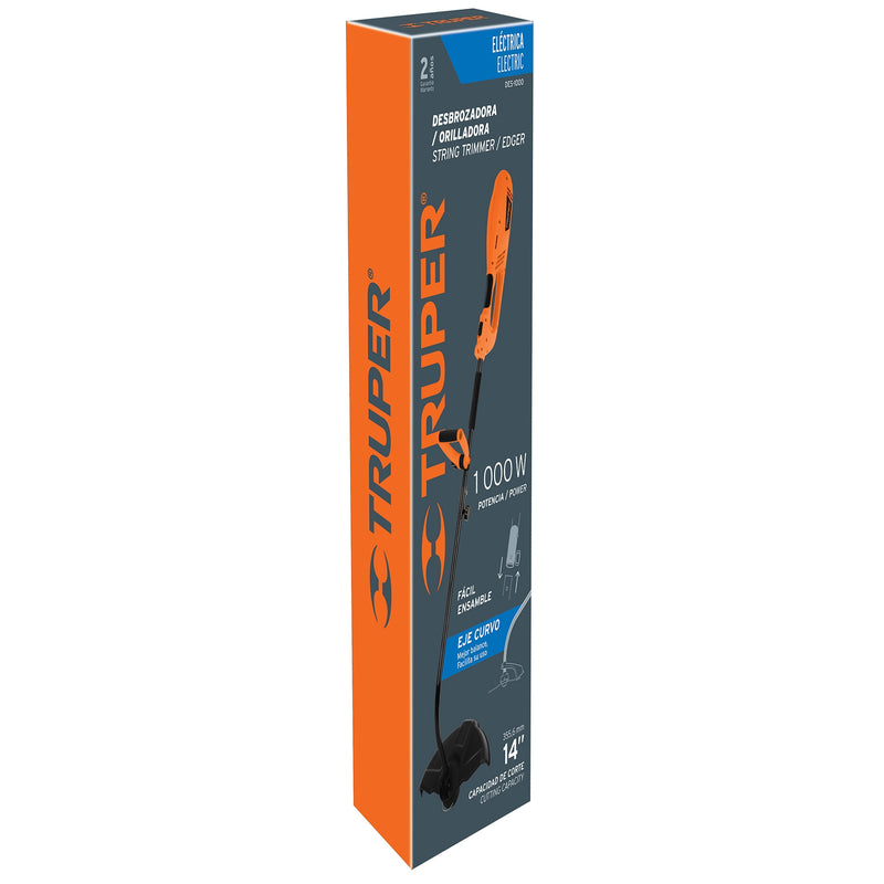 Desbrozadora eléctrica 1000 W mango 'D', 14' de corte