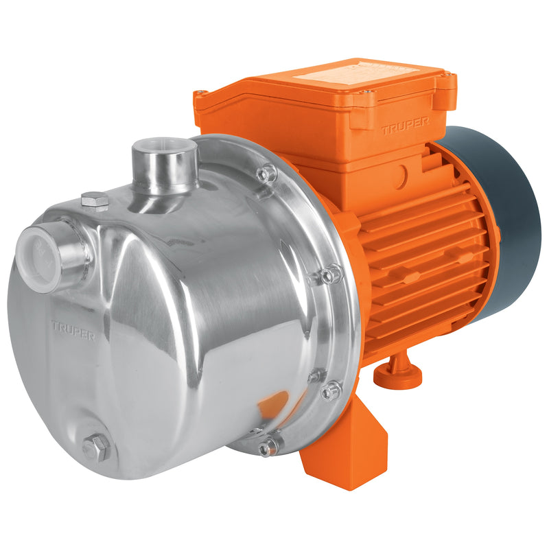 Bomba eléctrica tipo jet para agua, acero inoxidable, 3/4 HP
