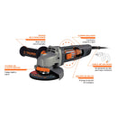 Esmeriladora angular, 4-1/2', industrial, 800 W