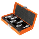 Juego de dados, punta hexagonal, cuadro 3/8', 6 piezas, mm