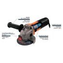 Esmeriladora angular 4-1/2', profesional, 700 W