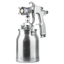 Pistola p/pintar succión HVLP, vaso alum, boquilla 1.4mm