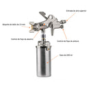 Pistola p/retoque succión, HVHP,vaso alum,boquilla 1.5 mm
