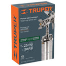 Pistola p/retoque succión, HVHP,vaso alum,boquilla 1.5 mm