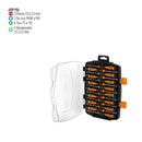 Juego con desarmadores largos de precisión, 15 piezas