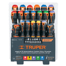 Set de desarmadores, 30 piezas, en organizador plástico