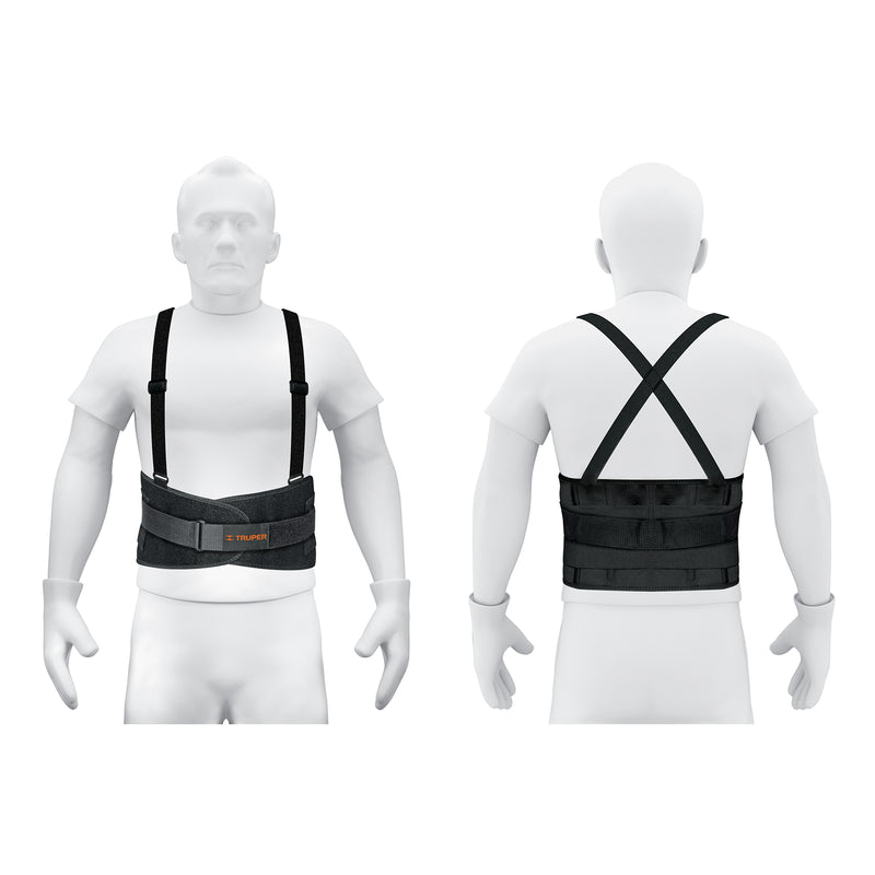 Faja con tirantes ajustables, tercer cinturón, talla grande