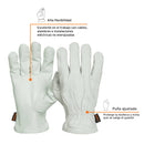 Guantes de piel de cabra, tipo operador
