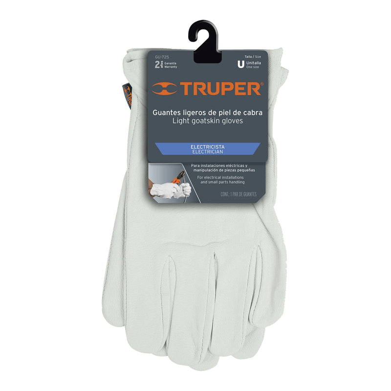 Guantes de piel de cabra, tipo operador