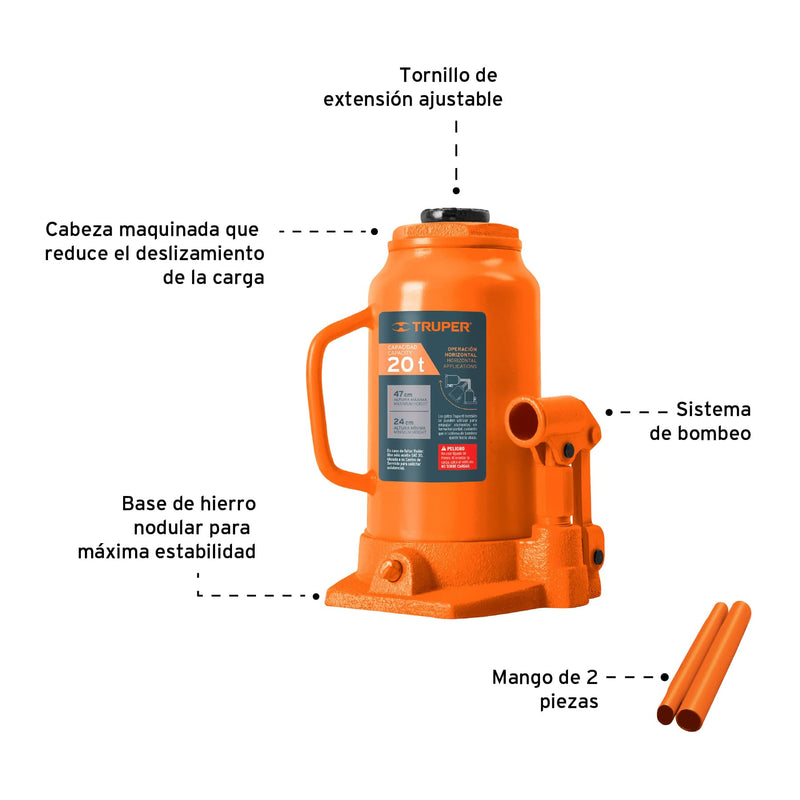 Gato de botella, 20 tons