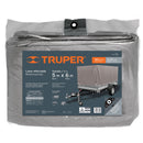 Lona reforzada, 5 x 6 m, gris