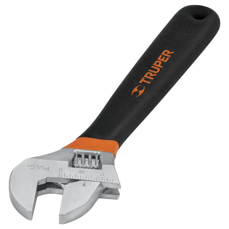 Llave ajustable (perico), cromado 12', Comfort Grip