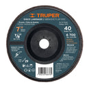 Disco laminado 7' respaldo plástico barreno 7/8'grano 40